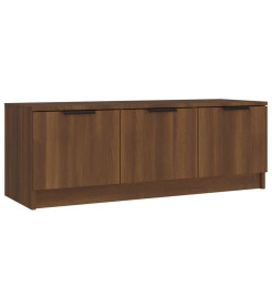 Meuble TV Chêne marron 102x35x36,5 cm Bois d'ingénierie