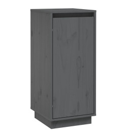 Buffet Gris 31,5x34x75 cm Bois massif de pin