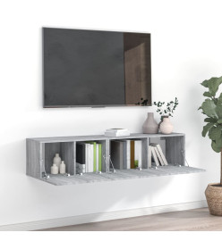 Ensemble de meubles TV 2 pcs Sonoma gris Bois d'ingénierie