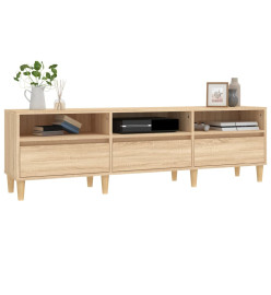 Meuble TV chêne sonoma 150x30x44,5 cm bois d'ingénierie