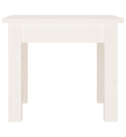 Table basse Blanc 35x35x30 cm Bois massif de pin