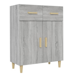 Buffet Sonoma gris 69,5x34x89 cm Bois d'ingénierie