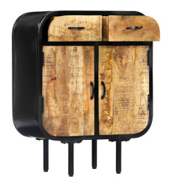 Buffet 60 x 30 x 75 cm Bois de manguier massif et fer