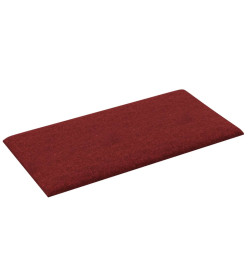 Panneaux muraux 12 pcs Rouge bordeaux 60x30 cm Tissu 2,16 m²