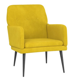 Fauteuil Jaune 62x79x79 cm Velours