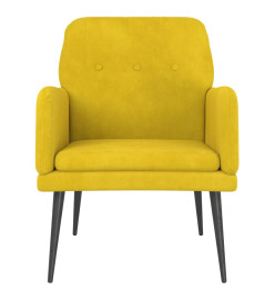 Fauteuil Jaune 62x79x79 cm Velours