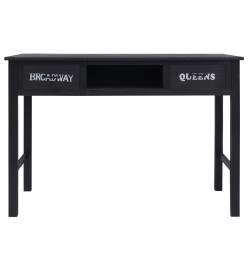 Table console Noir 110x45x76 cm Bois