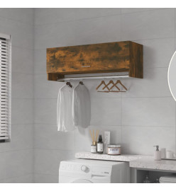 Garde-robe Chêne fumé 100x32,5x35 cm Bois d'ingénierie
