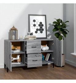 Buffet sonoma gris 100x36x60 cm bois d'ingénierie