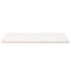 Dessus de bureau blanc 110x55x2,5 cm bois massif de pin