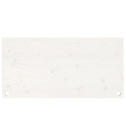 Dessus de bureau blanc 110x55x2,5 cm bois massif de pin