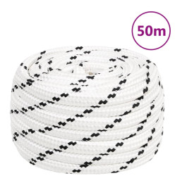 Corde de bateau tressé Blanc 20 mmx50 m Polyester