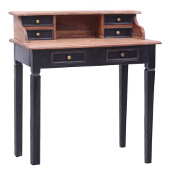 Bureau avec tiroirs 90x50x101 cm Bois de récupération solide