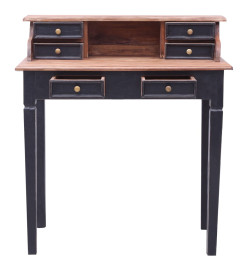 Bureau avec tiroirs 90x50x101 cm Bois de récupération solide