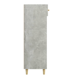 Armoire à chaussures Gris béton 60x35x105 cm Bois d'ingénierie