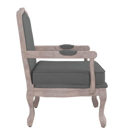 Fauteuil gris foncé 64x64x90 cm tissu