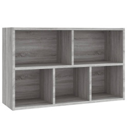 Bibliothèque/Buffet sonoma gris 50x25x80 cm bois d'ingénierie