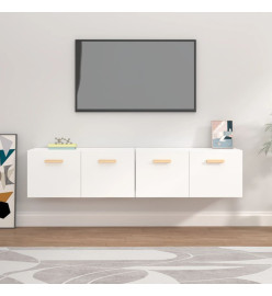 Armoires murales 2 pcs Blanc 80x35x36,5 cm Bois d'ingénierie