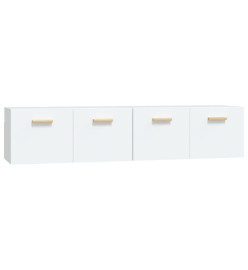 Armoires murales 2 pcs Blanc 80x35x36,5 cm Bois d'ingénierie