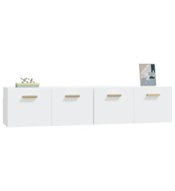 Armoires murales 2 pcs Blanc 80x35x36,5 cm Bois d'ingénierie