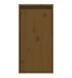 Armoires murales 2pcs Marron miel 30x30x60cm Bois de pin massif