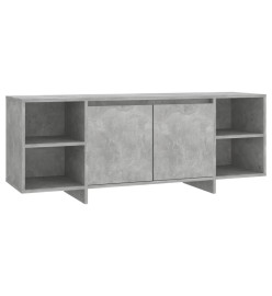 Meuble TV Gris béton 130x35x50 cm Bois d'ingénierie