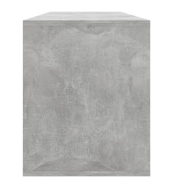 Meuble TV Gris béton 130x35x50 cm Bois d'ingénierie