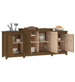 Buffet Marron miel 164x37x68 cm Bois massif de pin