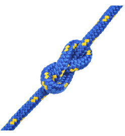 Corde de bateau Polypropylène 16 mm 50 m Bleu
