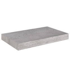 Étagères murales flottantes 4 pcs Gris béton 40x23x3,8 cm MDF