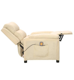 Fauteuil de massage Crème Tissu