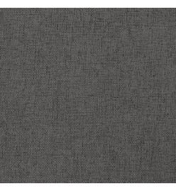 Repose-pied Gris foncé 60x60x36 cm Tissu et similicuir