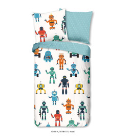 Good Morning Housse de couette pour enfants Robots 135x200 cm