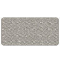 Tapis de couloir aspect sisal taupe 50x100 cm