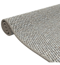 Tapis de couloir aspect sisal taupe 50x100 cm