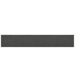 Panneaux muraux 12 pcs Gris foncé 90x15 cm Tissu 1,62 m²