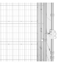 Chenil extérieur Acier galvanisé avec toit 14,52 m²