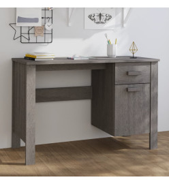 Bureau HAMAR Gris clair 113x50x75 cm Bois massif de pin