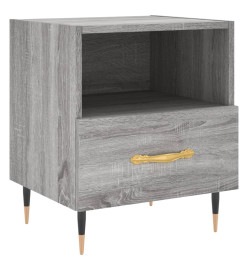 Tables de chevet 2 pcs gris sonoma 40x35x47,5 cm