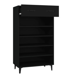 Armoire à chaussures Noir 60x35x105 cm Bois d'ingénierie