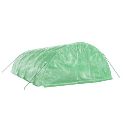 Serre avec cadre en acier vert 40 m² 8x5x2,3 m