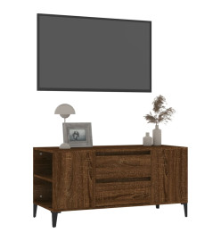 Meuble TV Chêne marron 102x44,5x50 cm Bois d'ingénierie