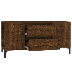 Meuble TV Chêne marron 102x44,5x50 cm Bois d'ingénierie