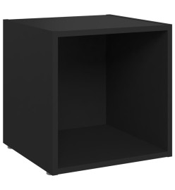 Meubles TV 4 pcs Noir 37x35x37 cm Aggloméré