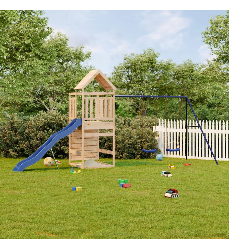 Aire de jeux d'extérieur bois de pin massif