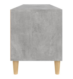 Meuble TV gris béton 100x34,5x44,5 cm bois d'ingénierie