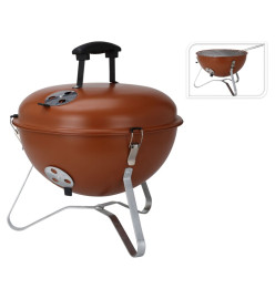 ProGarden Barbecue forme de boule 37 cm orange