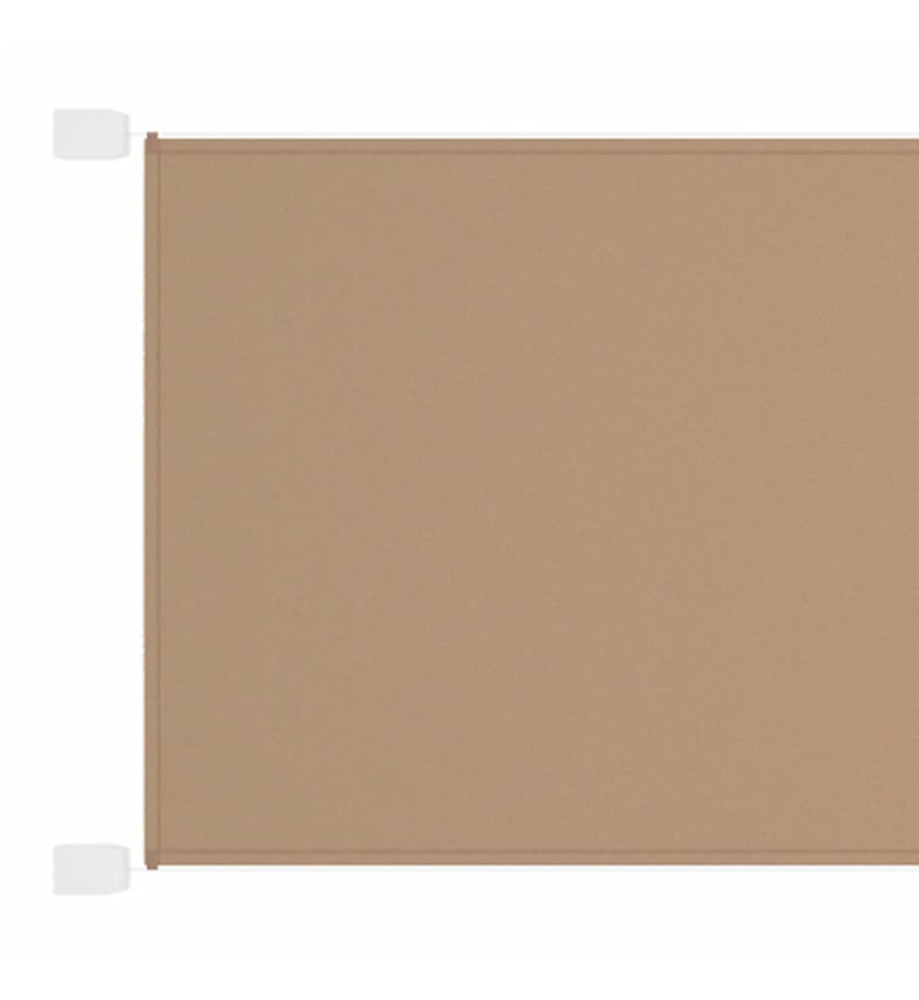 Auvent vertical Taupe 60x800 cm Tissu oxford