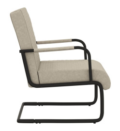 Chaise cantilever Gris clair Similicuir