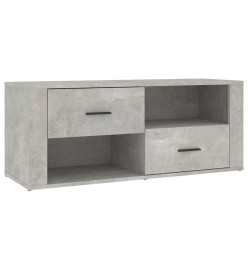 Meuble TV Gris béton 100x35x40 cm Bois d'ingénierie